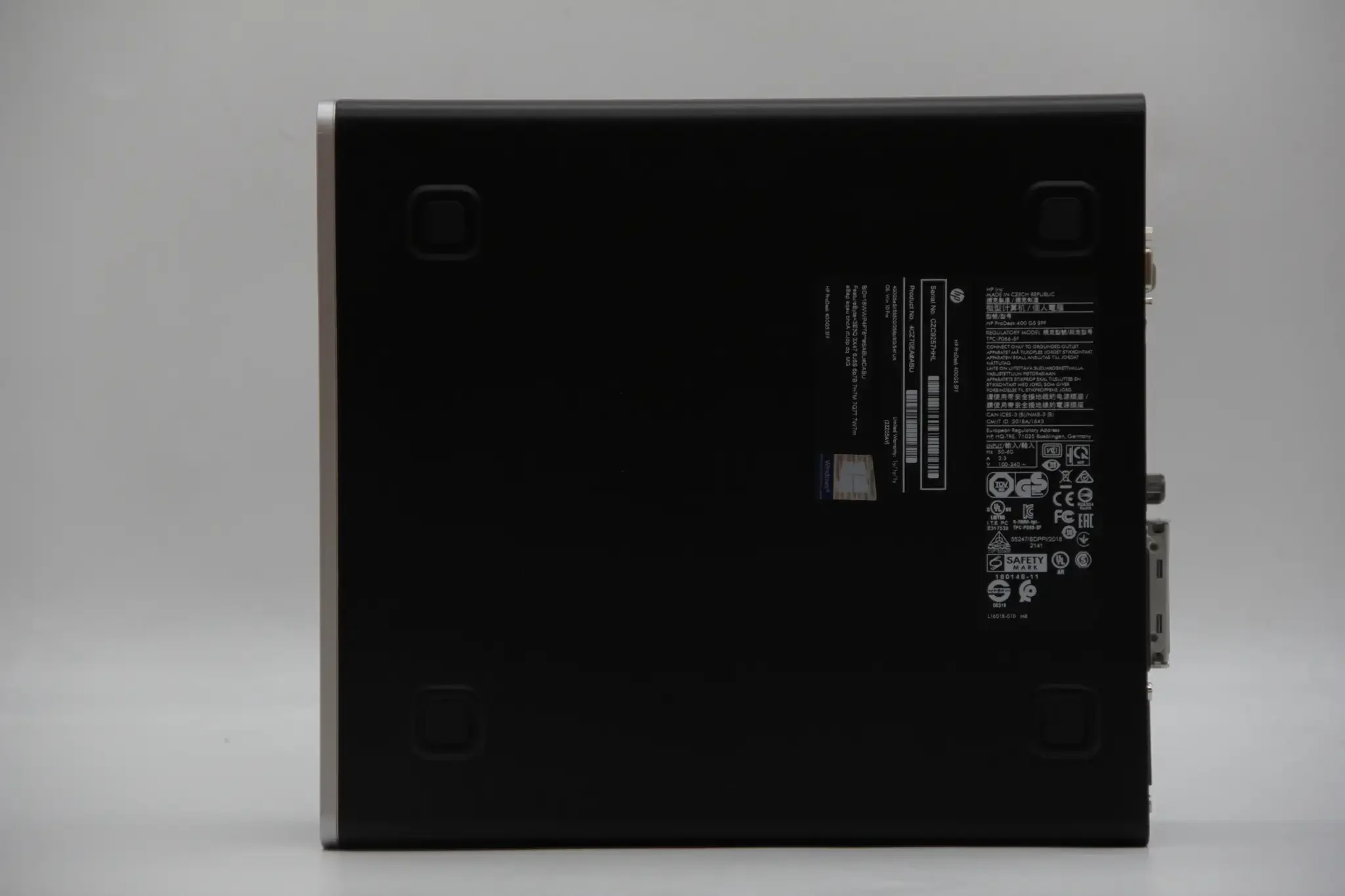HP ProDesk 600 G3 SFF - Intel Core i3-6100 - 8GB RAM - 256GB SSD